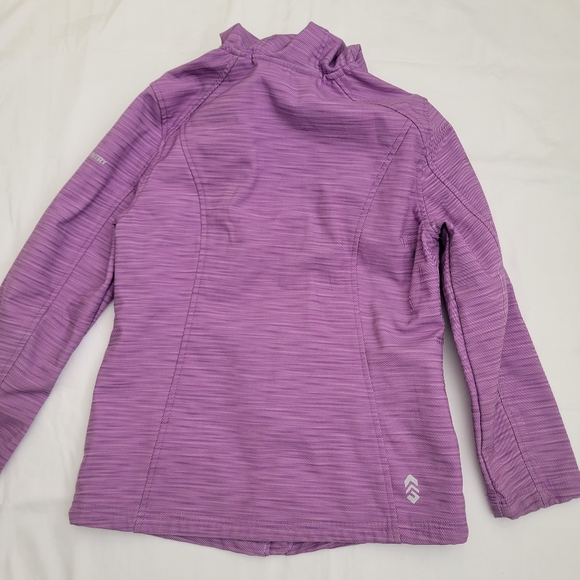 FREE COUNTRY Girls. Water Resistant Super Softshell Reflective Hooded Jacket - Picture 4 of 15